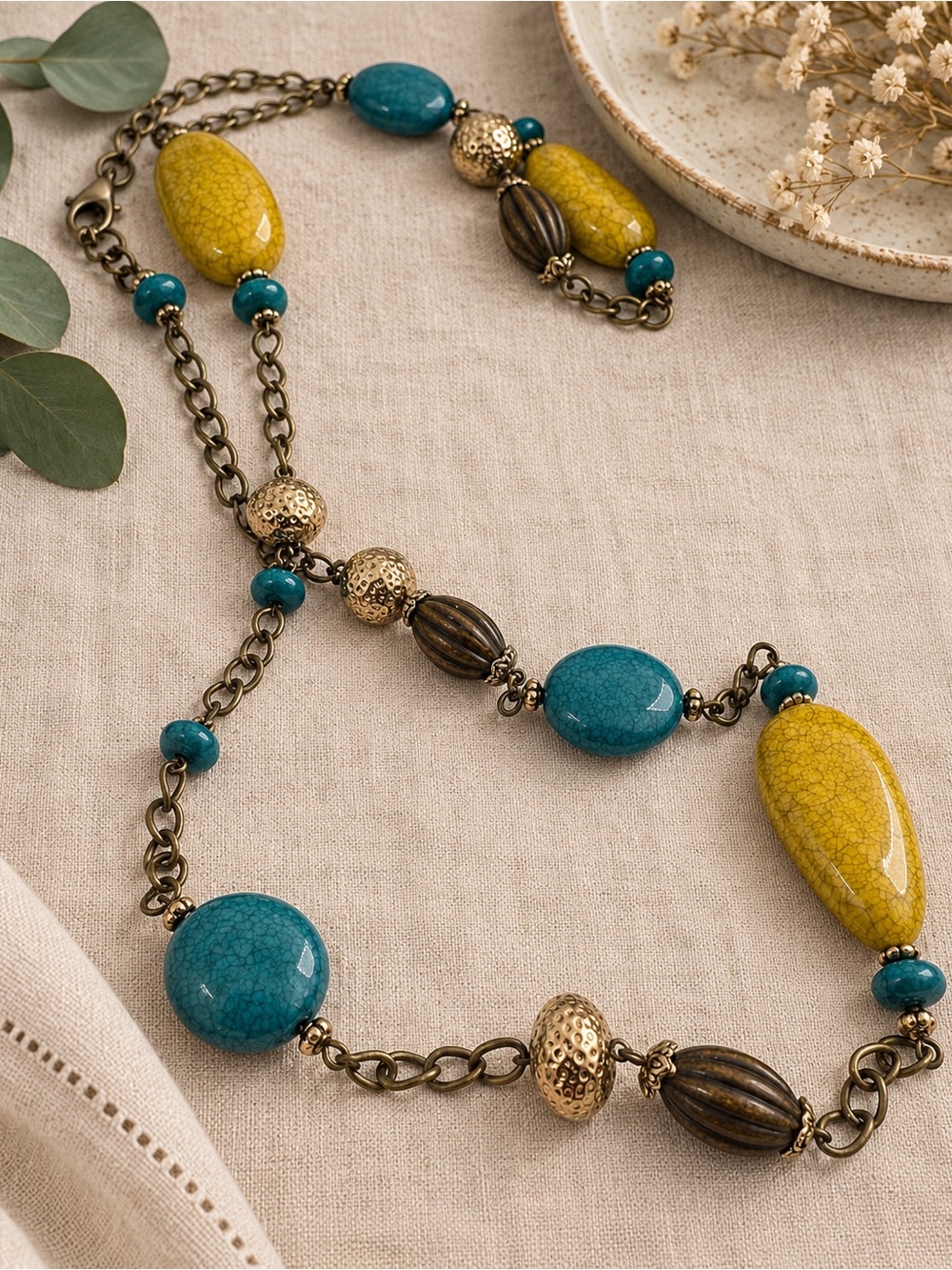 Premier Designs Vintage Beaded Necklace (po)